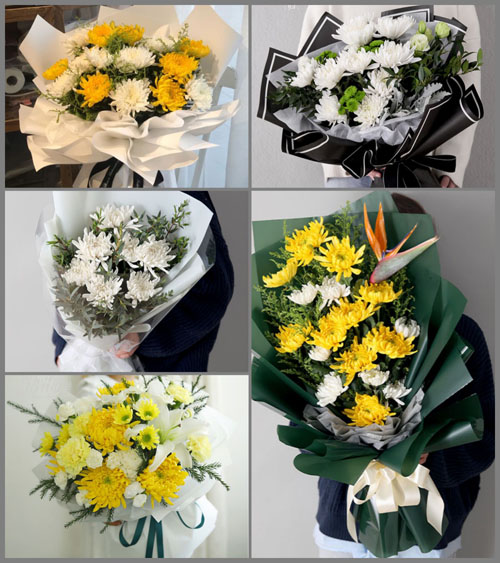 上海嘉定区菊园新区永胜村白事花束代送